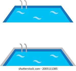 un conjunto de iconos de la piscina