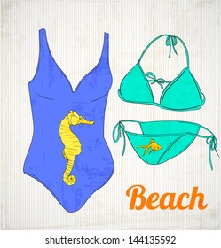 set of swimsuit