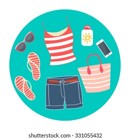 set of Swimwear  - Illustration