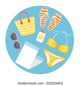 set of Swimwear  - Illustration