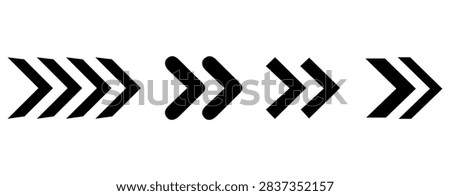 set swipe arrows icon. arrow swipe navigation symbol for social media app design vector illustration