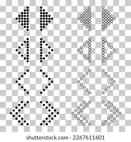 Set of Swipe up internet button, online web design arrow move icon, vector illustration .