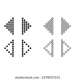 Juego de botón Subir Internet, icono de movimiento de flecha de diseño web en línea, ilustración vectorial.