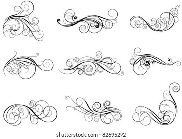 Set swirl design elements