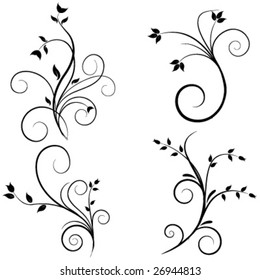 Set of Swirl flourishes