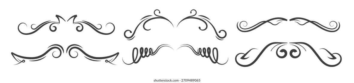 Conjunto de ilustración de paquete de Vector swish