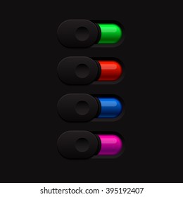 Set of switch buttons