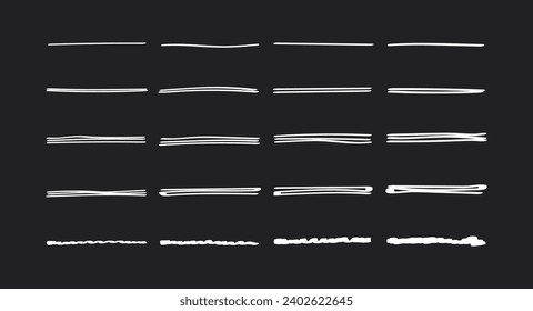 Set of Swoosh and swoops underline typography tail shapes. Brush drawn thick curved smear. Hand drawn curly swish, swash, squiggle, twiddle. Vector calligraphy doodle swirl. Vector Underlined icon