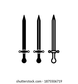 Set of sword icon vector illustration