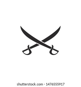 Set of swords logo template vector icon illustration design 
