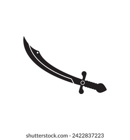 Set of swords logo template vector icon illustration design