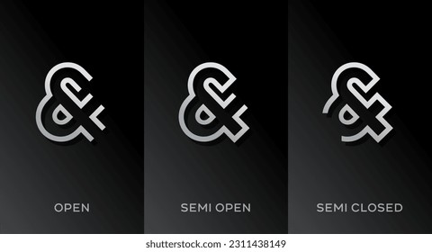 Conjunto de elementos de plantilla de diseño de iconos de símbolo y de logotipo