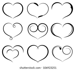 Set of symbol heart