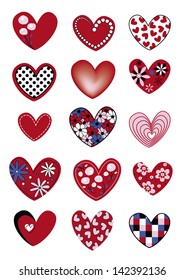 Set of symbol heart