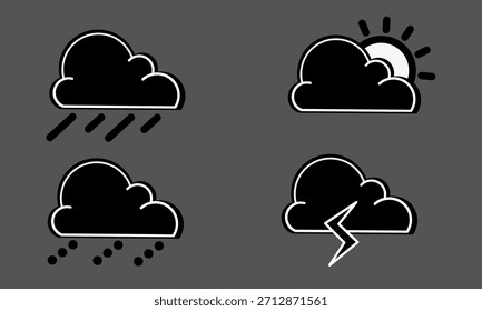 Establecer un símbolo o un icono Nubes