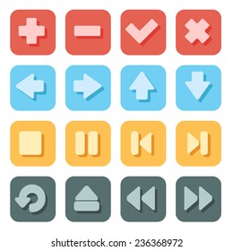 Set of Symbol Icons for any use. Vector EPS10.