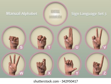 A set of symbol icons Fingerspelling - manual alphabets (also known as finger alphabets or hand alphabets) is the representation of the letters of a writing system.
