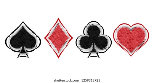 Vector Ornamental Poker Symbols Stock Vector (Royalty Free) 34259425