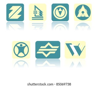 Set of symbols for design. Vector Illustration.