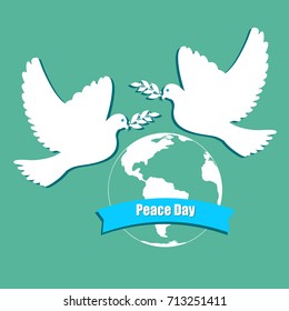Set of symbols for the International Day of Peace.