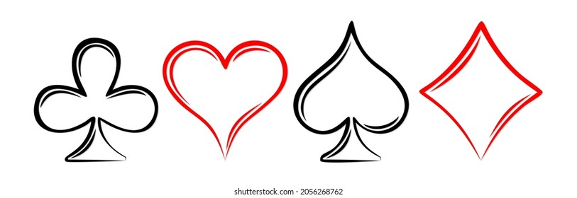 The set of Symbols a playing cards. 
