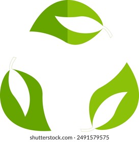 Set of symbols and signs for design of packaging products, information about the goods being transported and a sign of recycling, green symbols isolated on white background