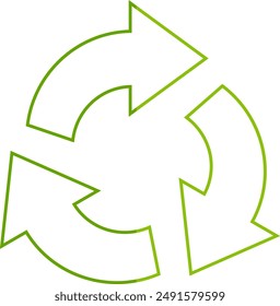 Set of symbols and signs for design of packaging products, information about the goods being transported and a sign of recycling, green symbols isolated on white background