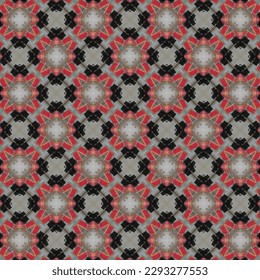 Set of symmetrical abstract modern simple background pattern vector. Retro background fabric. Vintage check colour