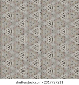 Set of symmetrical abstract seamless plaid  pattern vector. Retro background fabric. Vintage check color geometric texture for textile print, wrapping paper, gift card, wallpaper flat design.