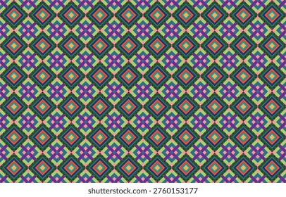 Set of symmetrical components in a continuous pattern for décor. Wallpaper, textiles, and ceramics all have prints. Illustration in vector format.Aztec motifs vector seamless pattern design. Background illustration of a tribal pattern template element