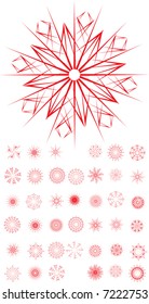 set symmetrical snowflake (41-80)