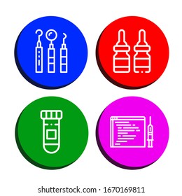 Set Of Syringe Icons. Such As Dentist Tools, Medicine, Code Injection , Syringe Icons