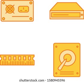 set of  System Hadware  icon
