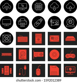set of  System Hadware  icon
