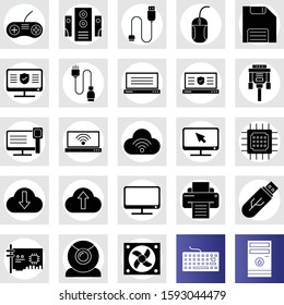set of  System Hadware  icon
