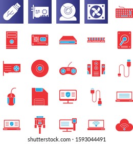 set of  System Hadware  icon
