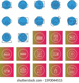 set of  System Hadware  icon
