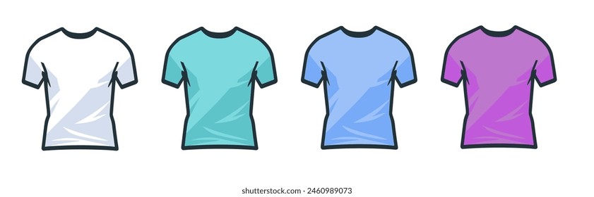 Conjunto de Plantilla de camiseta