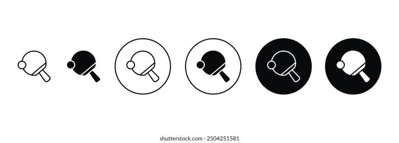 Set of Table tennis icon collection. Table tennis symbol. Vector Illustration.