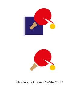 a set of table tennis icons