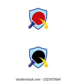 a set of table tennis icons