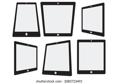 Set of Tablet PC, mockup. Modern Digital devices