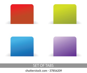 set of tabs for blog and websites