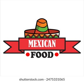 conjunto de letras escritas a mano con el logotipo de tacos, rótulo, placa, signo, emblema de ícono para el menú de la restauración mexicana emblema para el menú de la restauración mexicana, placa de café. caligrafía moderna. Ilustración vectorial taco tortil