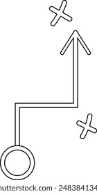 Set Of Tactic icons.Tactics business concept icons. Vector Illustration