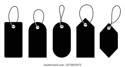 Set of Tag icon isolated on white background. sale discount tag label. Label isolated on white background. Label percentage. Price Tag icon vector illustration logo template for many purpose. eps 10