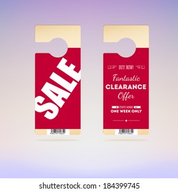 Set of tags with the announcement of the sale and special. Bright advertisement for your business