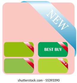 Set of tags - an illustration for your design project.
