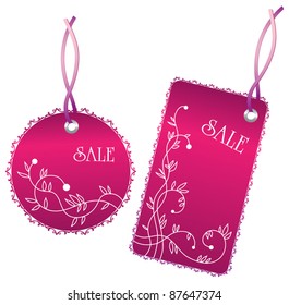 set of tags, isolated on white background, vector