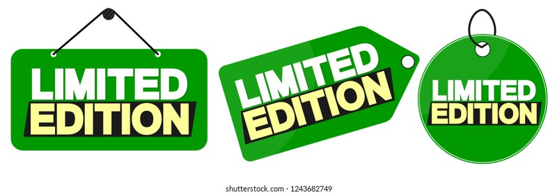 Set tags, Limited Edition, banners design template, vector illustration